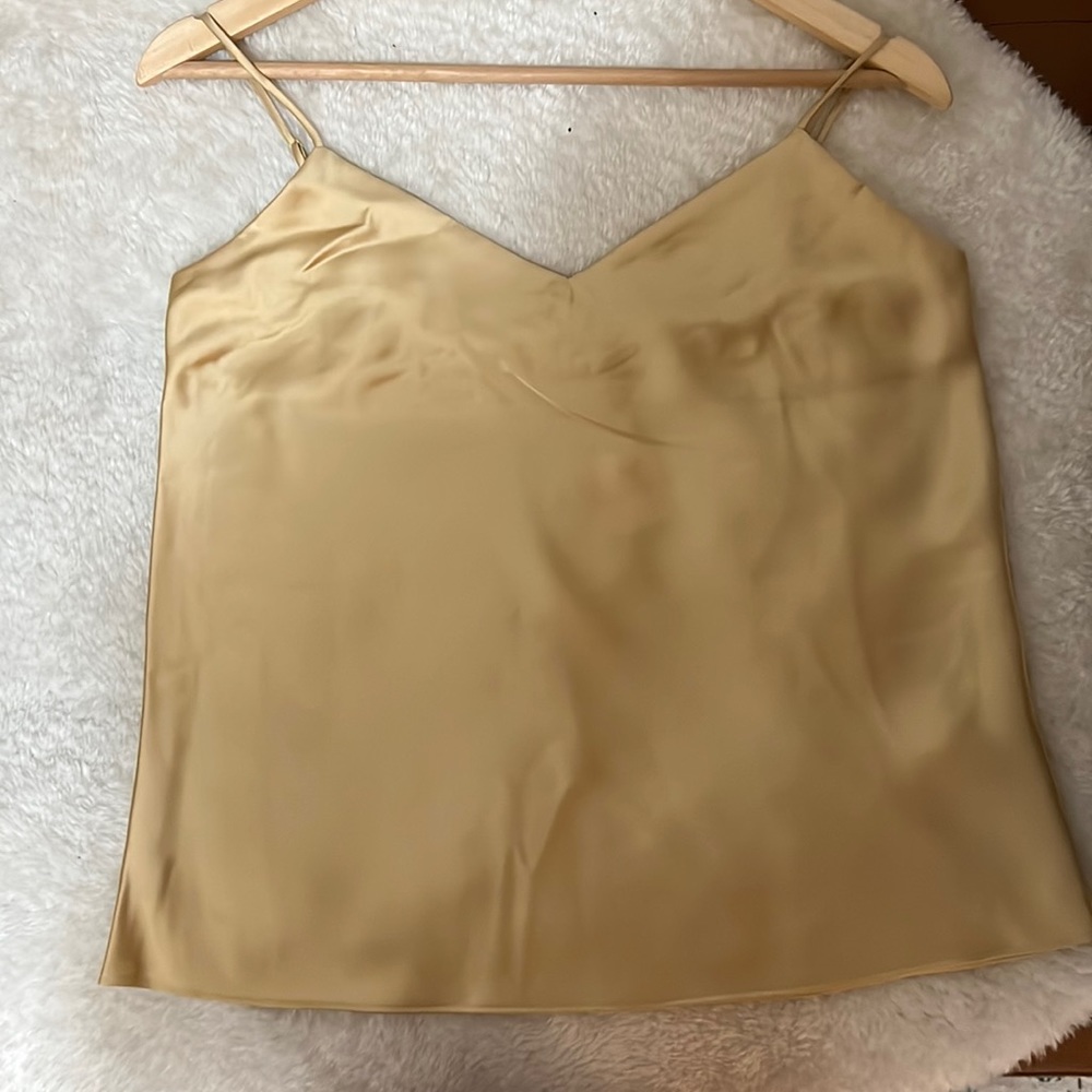 Club Monaco, small size cami, never worn, gold satin
